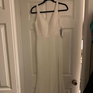 Sparkly V-neck dress - Great for 2nd Wedding Dress